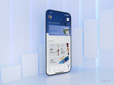 Emirates NBD Banking App That Fits Users' Lifestyle in Dubai banking cards cx dubai finance financial fintech futuristic banking navigation bar online banking premium product design retail banking sophisticated swipe uae ui user experience user interface ux