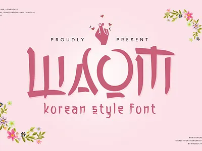 Waom - Korean Style Font k pop