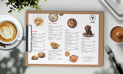 Modern Restaurant menu design Landscape bar menu cocktail menu digital menu food menu graphic design illustration menu design restaurant menu
