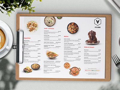 Modern Restaurant menu design Landscape bar menu cocktail menu digital menu food menu graphic design illustration menu design restaurant menu