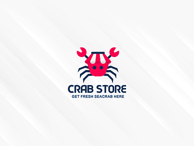 Seafood logo design branding crab crab logo crab store graphic design illustration logo logo design logo designer logos minimal logo modern logo seacrab seafood seafood logo seafood store logo shop logo