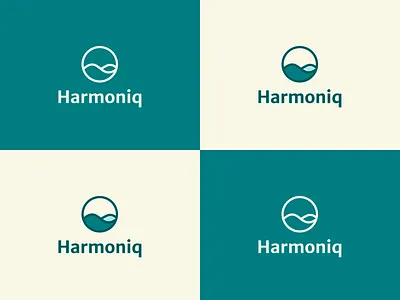 Logo for meditation app calm concept logo meditation