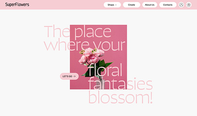 Flower shop website design design flowers shop ui ux uxui web web design