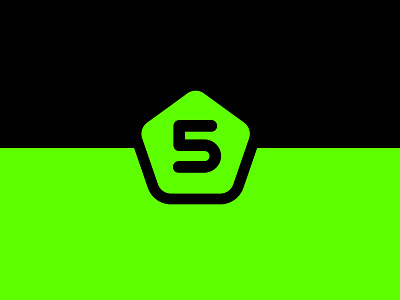 Logo Football 5x5 5 football logo green color soccer soccer logo sport sportbranding sportlogo
