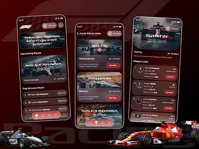 F1 Racing and Betting App Design Concept app app concept app design app designer app development betting app design design f1 app f1 racing live game live score match betting sports app sports betting sports betting app sports ui ui ui design user interface design ux