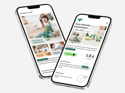 Toy Shop website design minimal responsive shop toy toystore ui ui design uiux ux web design