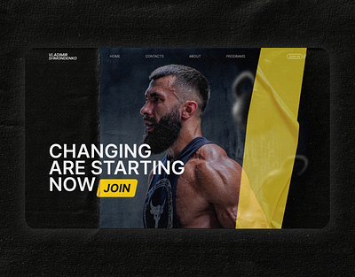 Landing page for Vladimir Shmondenko / Mr Anatoly adobe illustrator adobe photoshop branding design figma fitness graphic design gym influencer landing page marketing mr anatoly sport training programs ui ux vladimir shmondenko web design