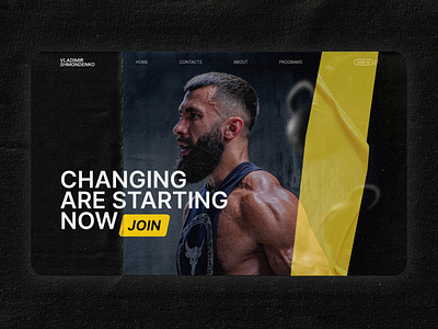 Landing page for Vladimir Shmondenko / Mr Anatoly adobe illustrator adobe photoshop branding design figma fitness graphic design gym influencer landing page marketing mr anatoly sport training programs ui ux vladimir shmondenko web design