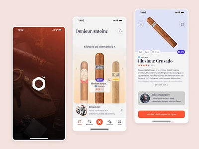 Cigo - Redefining Cigar Experiences cigar cigoapp companion discover mobile product recommendation taste ui ux