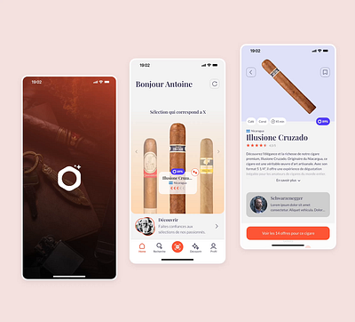 Cigo - Redefining Cigar Experiences cigar cigoapp companion discover mobile product recommendation taste ui ux