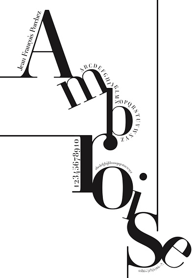 Ambroise Typographie conception graphique graphic design typography