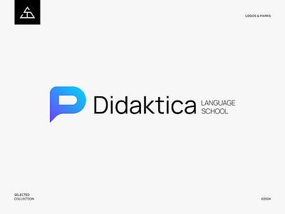 Didaktica brand identity branding concept logo design designer graphic design graphic designer language school logo logo designer logo love logomark logos logotype modern logo timeless logo vector