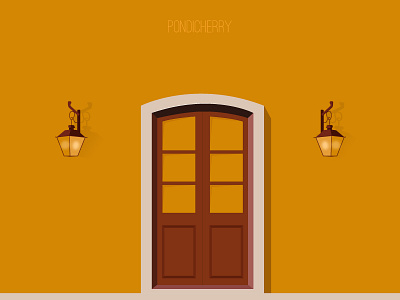 Illustration - Pondicherry branding graphic design logo