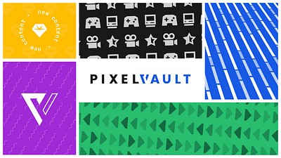 Pixel Vault - Updated branding branding geek lifestyle logo