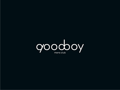 Logo GoodBoy brand branding design graphic design logo logotype men mens club minimalism night typography ux vector