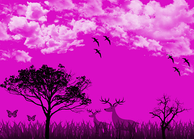 Landscape Design colorful graphic design landscape logo logo design nature nature beauty photoshop purple nature