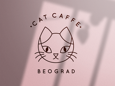 Cat Caffe branding graphic design logo