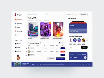 Twipple Trading NFTs animation branding design graphic design illustration logo motion graphics ui ux vector