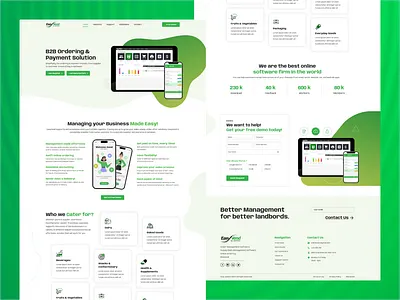 Easy Vend Landing Page B2B Software branding graphic design logo motion graphics ui