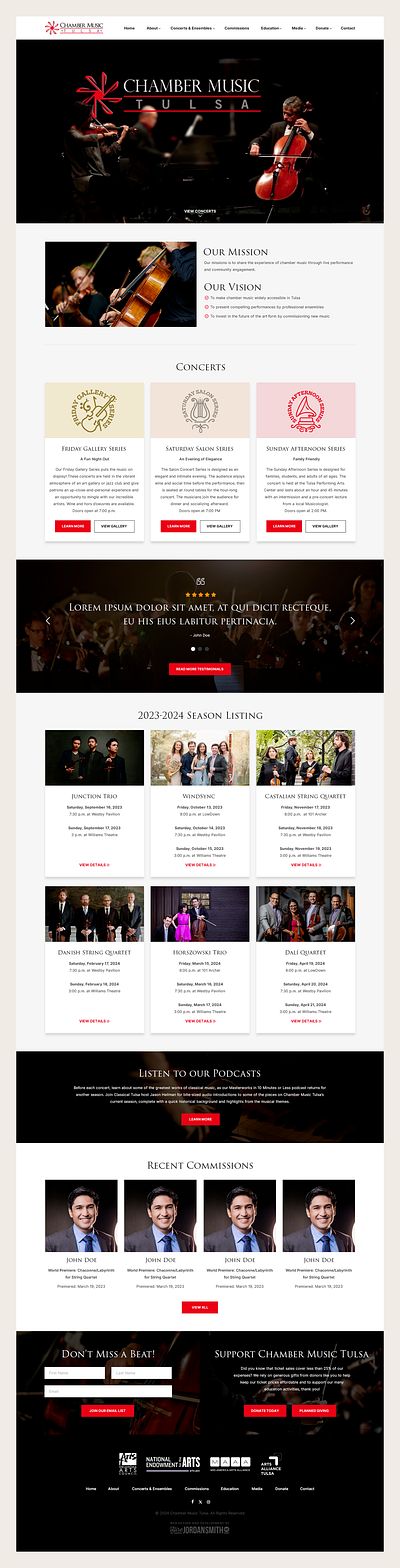 Chamber Music Tulsa // Web Design arts arts web design cello chamber music music music web design orchestra tulsa violin