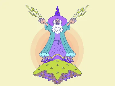 💎 🧙‍♂️⚡️ adventure dnd eldritch blast fantasy illustration magic warlock wizard