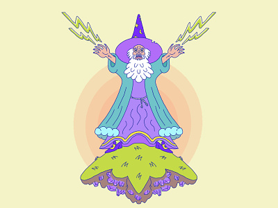 💎 🧙‍♂️⚡️ adventure dnd eldritch blast fantasy illustration magic warlock wizard
