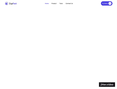 Zupfast- AI Generate Landing Page Website ai aigenerate aiwebsite animation branding landing page startup ui uiux