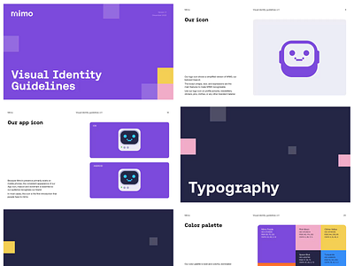 Mimo's Brand Guidelines app bootcamp bran guidelines brand branding coding color palette design logo mascot mimo visual identity