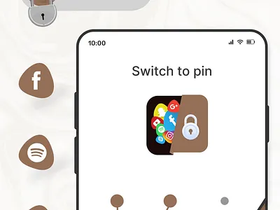 App lock and app guard animation app designe app lock application designe lock lock animation logo mobile app mobile phone lock app number lock pin lock switch pin ui ui designe