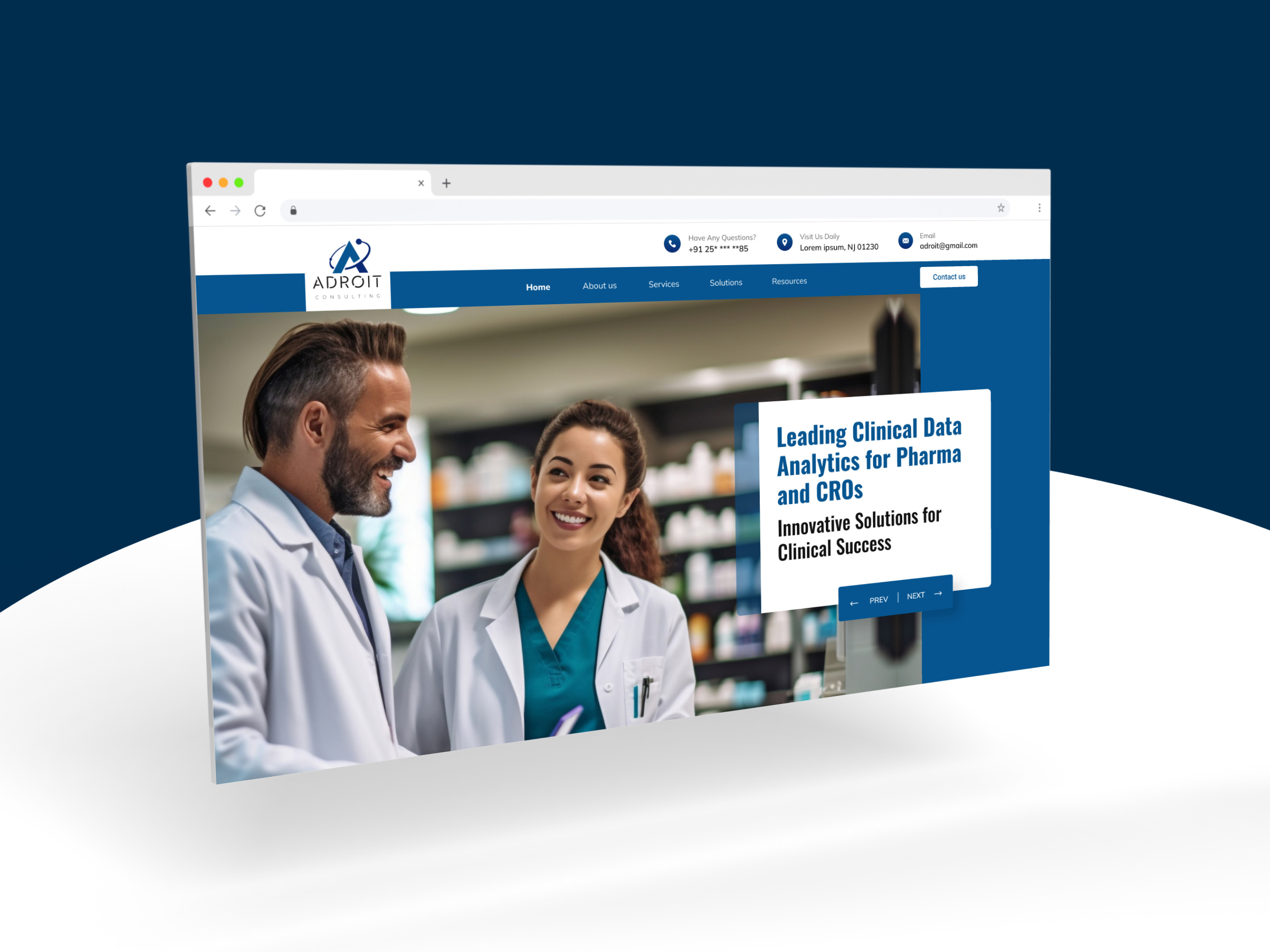 ADROIT CONSULTING - Website Layout Design consulting website layout website design