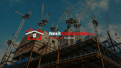 Logo/ Brand Design Nexit Construction Ltd. branding graphic design logo motion graphics ui