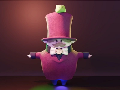 orizinal 3D character-gentleman 3d 3d character 3dcg