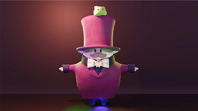 orizinal 3D character-gentleman 3d 3d character 3dcg