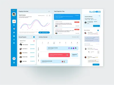 BlueCHÓICE Task management web system animation branding design graphic design illustration logo motion graphics nairobi ui ux vector
