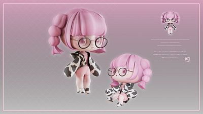 orizinal 3D character-MOUMOUgirl 3d 3d character 3dcg girl