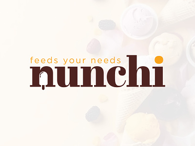 First proposal logo for "Nunchi Ice Cream". brand designer branding graphic design graphic designer ice cream icecream logo identity logo logo designer logo idea logo maker logo typo logos