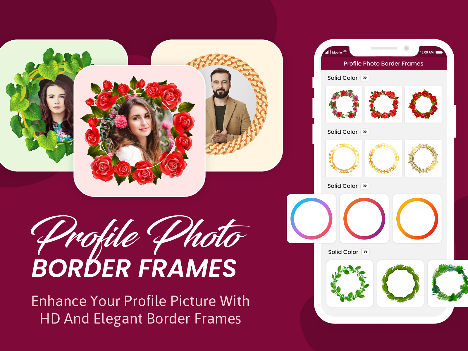 Profile Photo Border Frame App by Asad Qayyum Babar on Dribbble