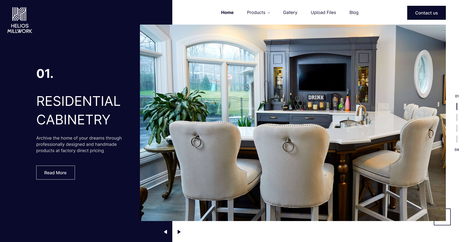 🪑🎨 Introducing Helios Millwork🌟 artisancraftsmanship bespokefurniture creative dribbbledebut heliosmillwork ui uiux web ui website website design