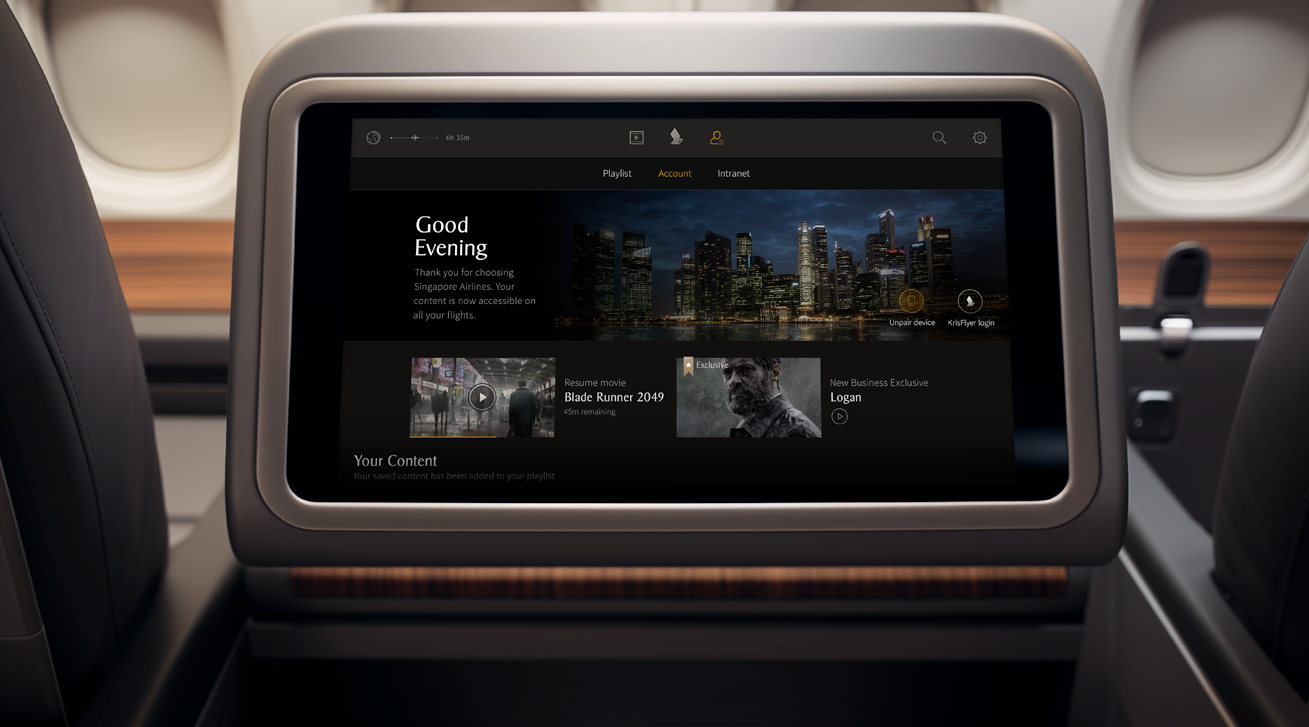 Singapore Airlines IFE audio design entertainment gaming ife in flight enterainment interactive interface mobility music singapore airlines streaming transport travel ui