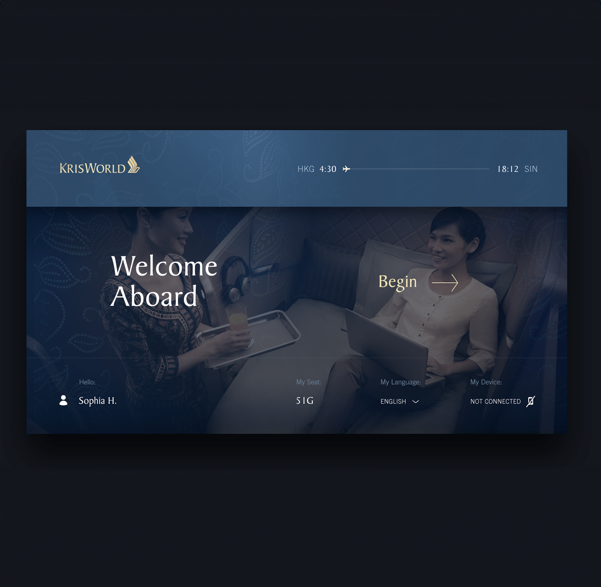 Singapore Airlines IFE design entertainment games ife in flight entertainment interactive interface mobility movie music streaming transport travel ui