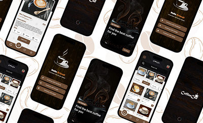 Coffee App UI Design add cart ui app ui branding coffee app coffee app ui coffeelovers coffeeui creativedesign home screen ui location tracker location tracking app mobile app ui ui uiconcept uiinspiration userinterface ux ui design uxui