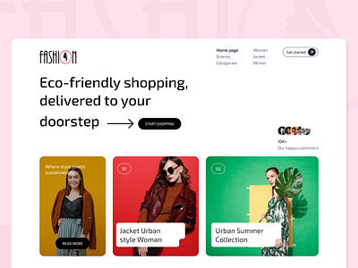 Fashion | Clothing Web Design clothing store design fashion ui ux web website