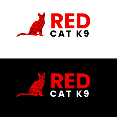 RED Cat Logo Design animal logo brand designer cat logo colorfull logo corporate identy fiverr logo graphic design i conic logo logo logo design logo designer minimal logo modern logo red logo