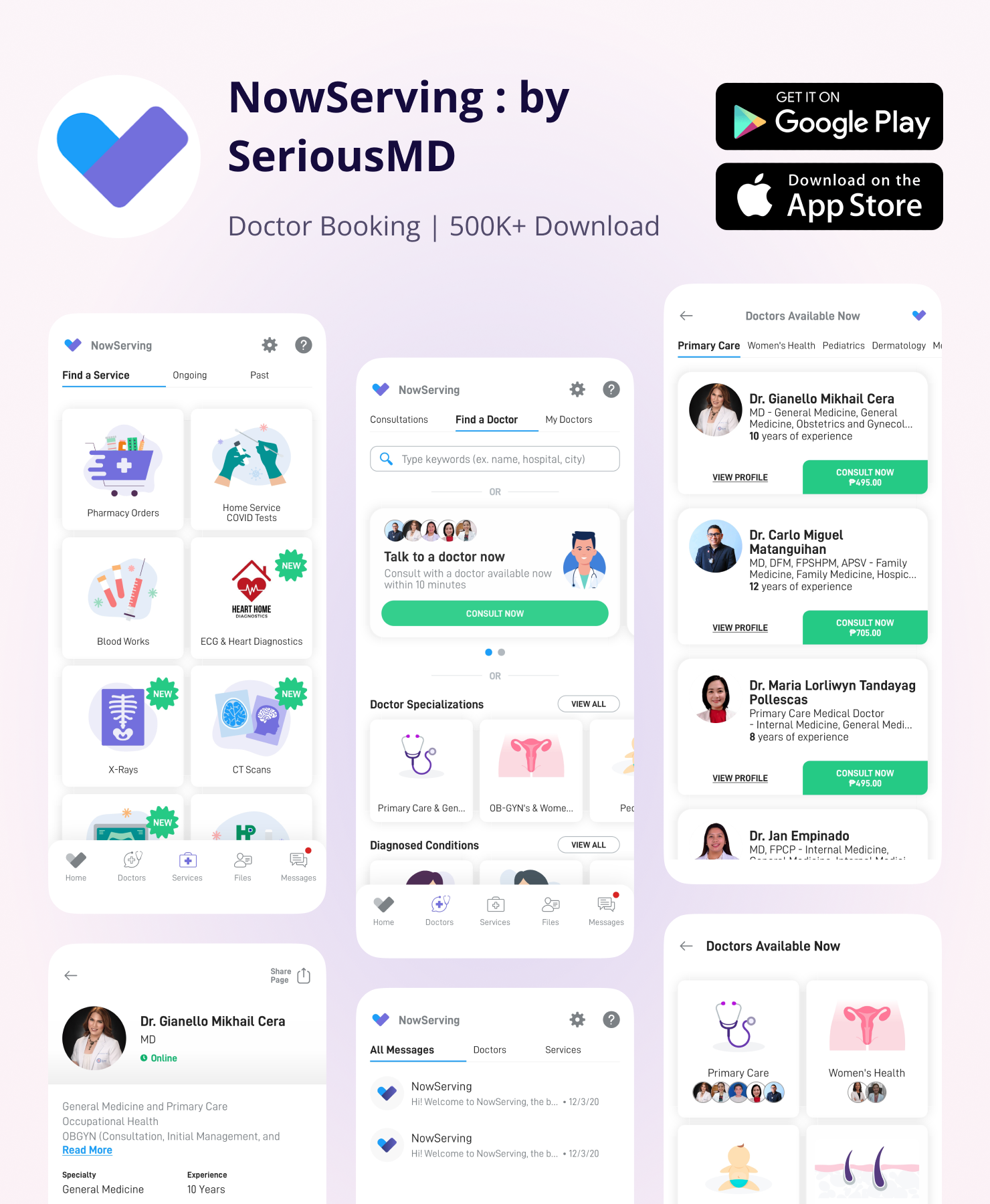 NowServing : By SeriousMD | Doctor Booking App By Code Word Infotech On ...