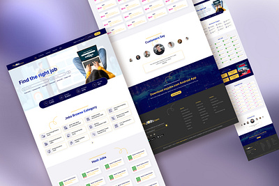 Job Search Landing Page UI Design design graphic design innovation job landing page jobs jobs uiux design jobsearch landing page myjobs simplicity ui ui design ui website uiux userexperience ux website design