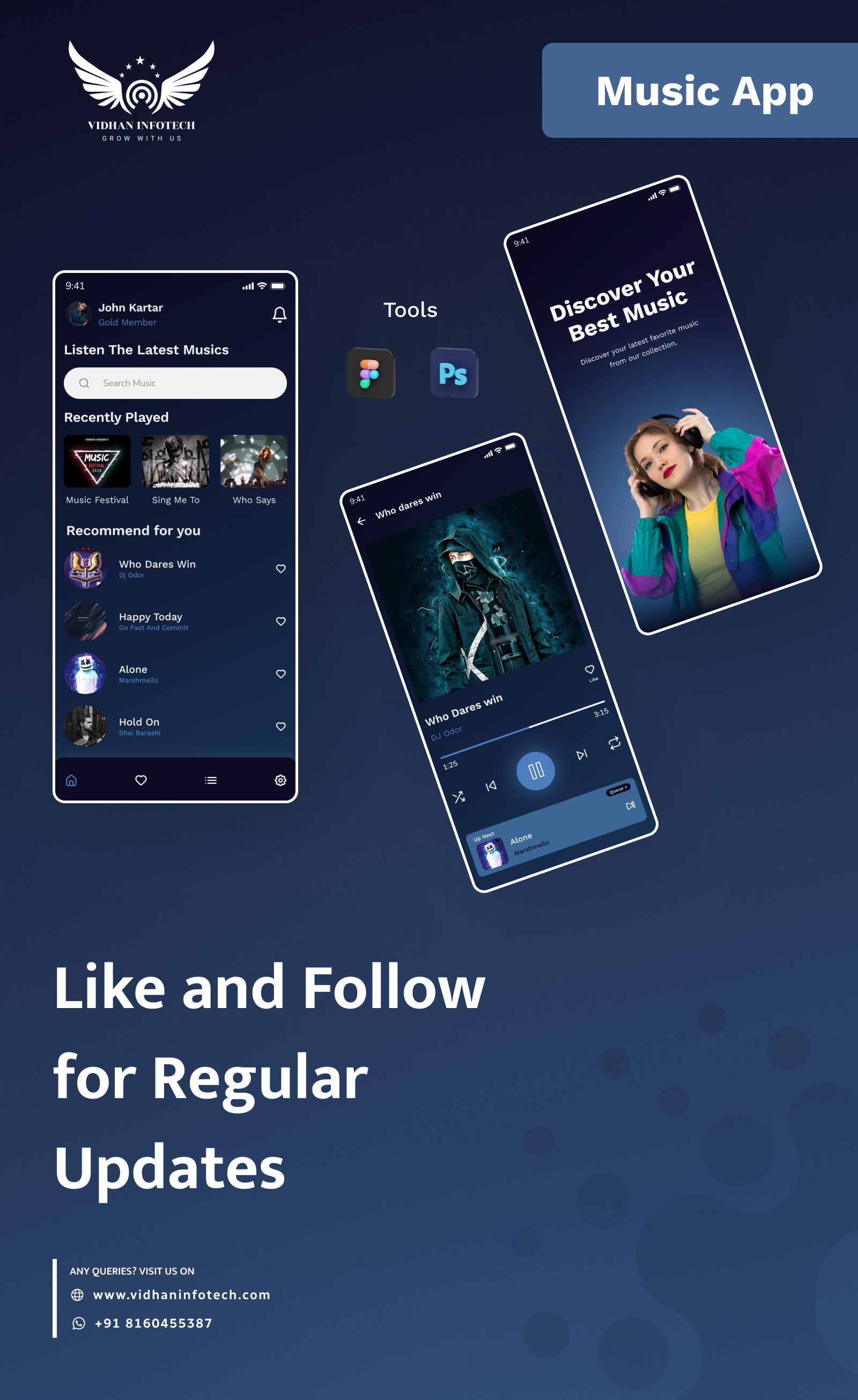 Music App 2024 app concept design figma musicapp ui