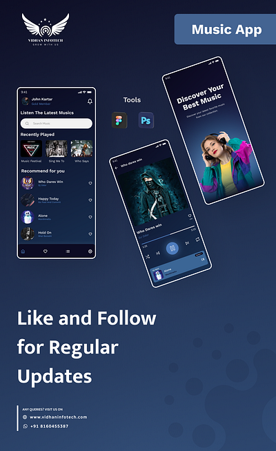 Music App 2024 app concept design figma musicapp ui