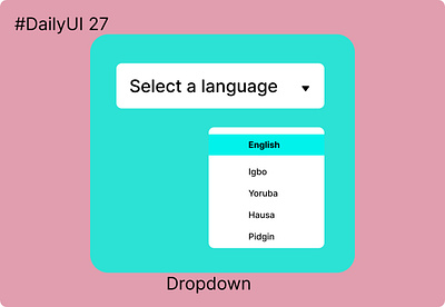 #Day027-Dropdown #DailyUI Design branding logo ui