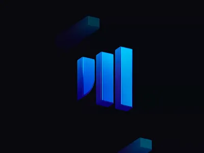 Barchart Icon 3D Animation 3d animation barchart blockchain branding crypto defi ecommerce finance fintech gradient icon identity illustration lepisov logo motion saas sales tech