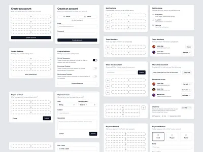 Creating card components with slots for scaling. app card clean design designsystem figma interface minimal product design saas shadcn ui ui design uidesign user interface ux design web